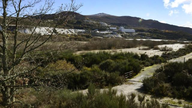 La mina de Penouta, a 2 de diciembre de 2023, en Viana do Bolo (Ourense)