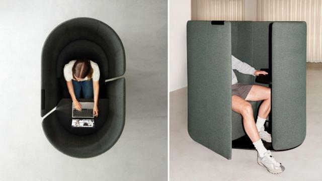 El mueble Tulipan sirve permite aislarse del entorno