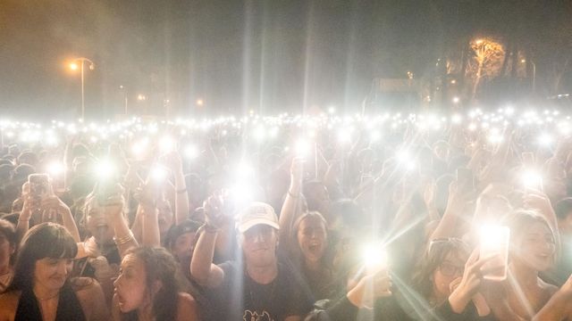 Público en una edición anterior del festival O Marisquiño.
