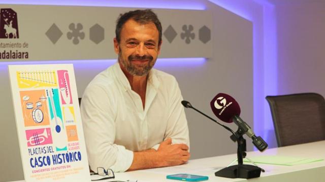 El concejal de Cultura del Ayuntamiento de Guadalajara, Javier Toquero, presenta el programa Placitas del Casco Histórico