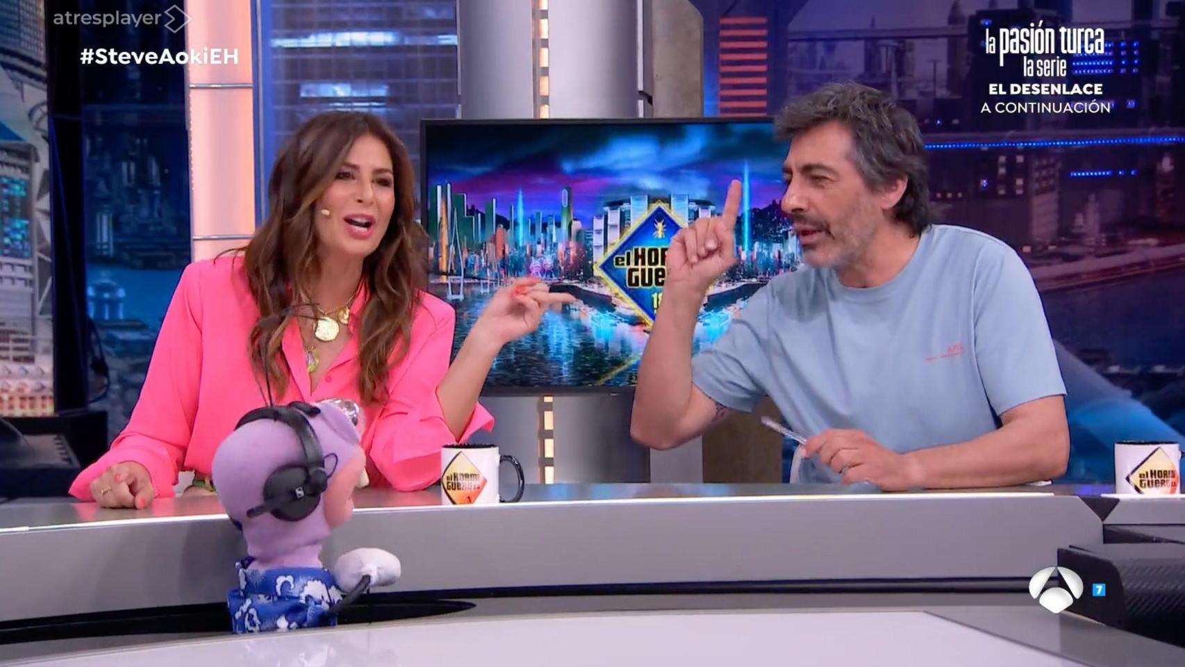 Nuria Roca y Juan del Val en 'El Hormiguero'.