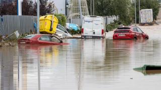 Inundaciones en el polígono industrial de Toledo en septiembre de 2023.