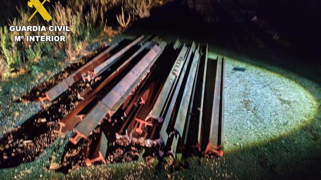 La Guardia Civil frustra el robo de railes de tren en la antigua Estación de Mingorría