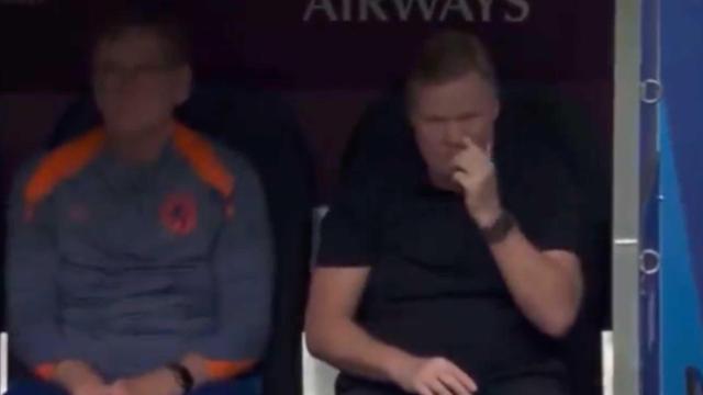 Ronald Koeman, en el banquillo de Países Bajos