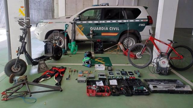 Objetos robados en las provincias de A Coruña y Pontevedra.