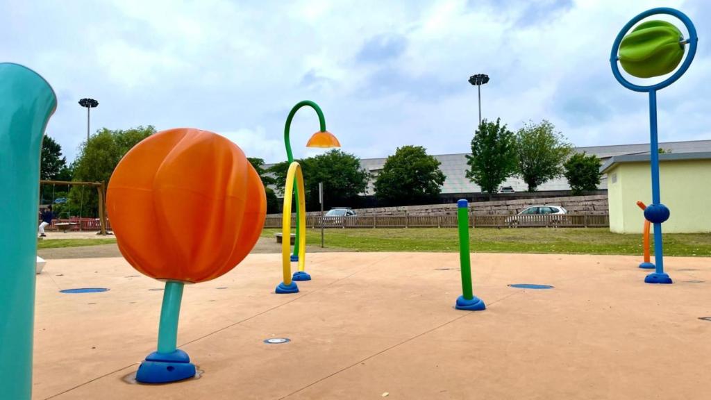 El parque de juegos de agua de Pontevedra.