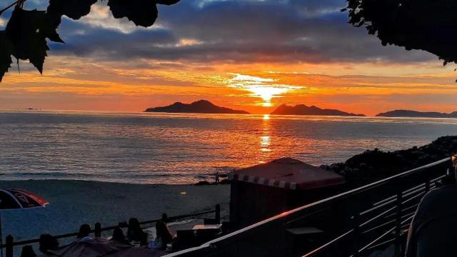 Bar Playa Fortiñón, en Saiáns (Vigo).