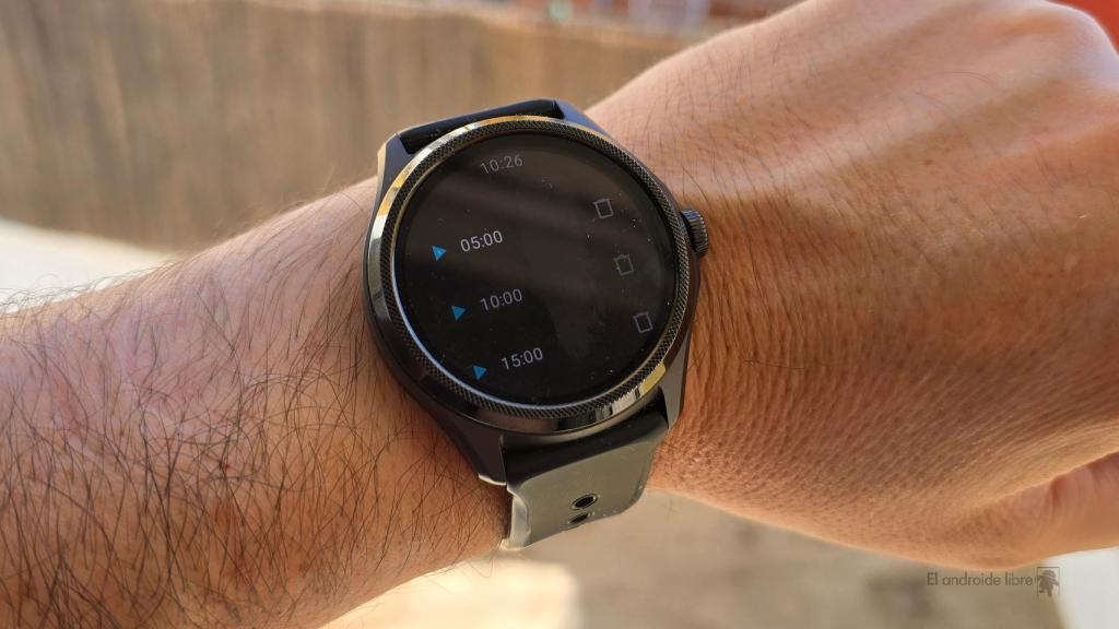 Temporizador en un reloj inteligente