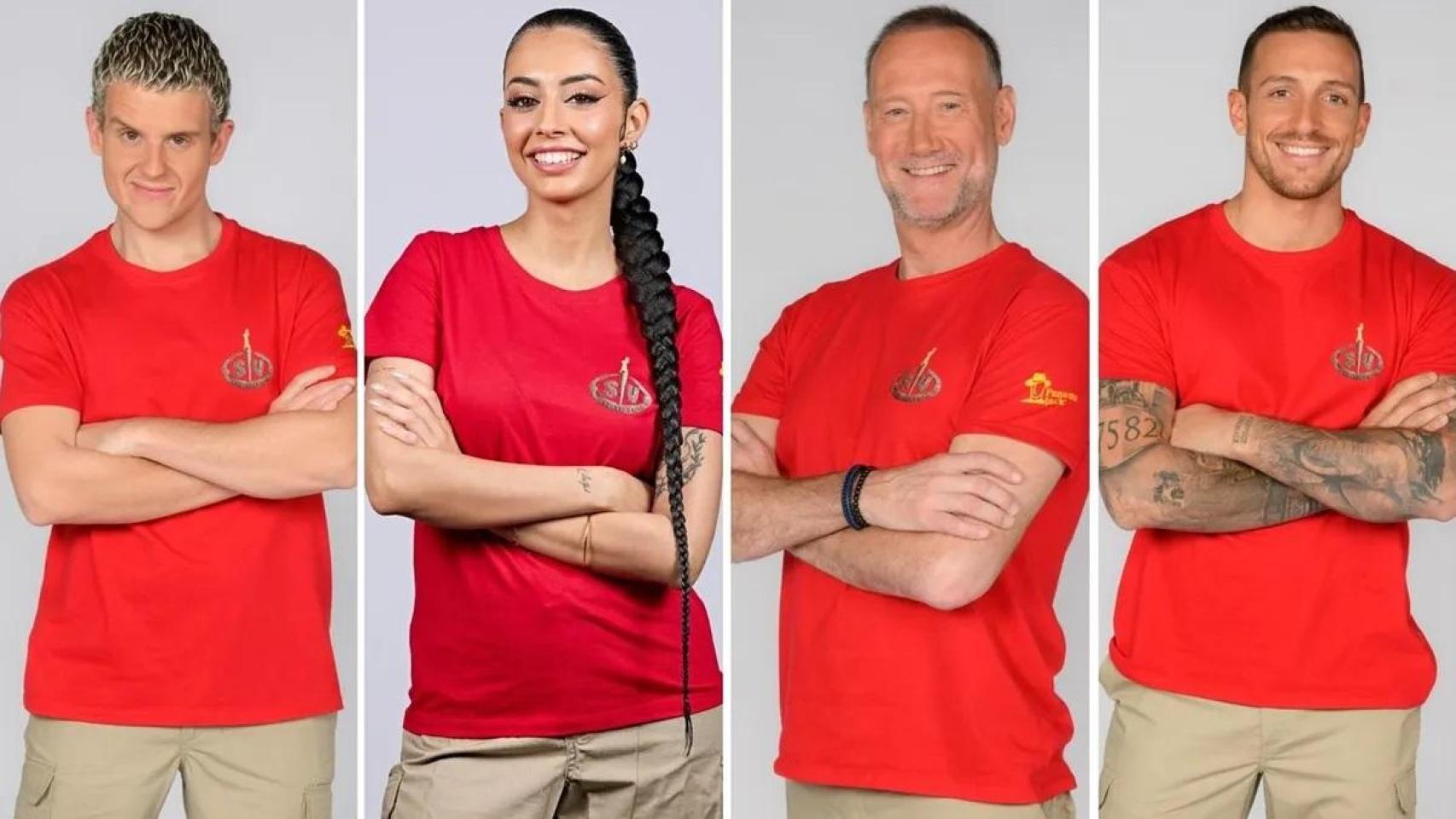 Arkano, Marieta, Pedro y Torres, finalistas de 'Supervivientes 2024'.