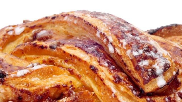 Trenza de Almudévar en un primer plano.