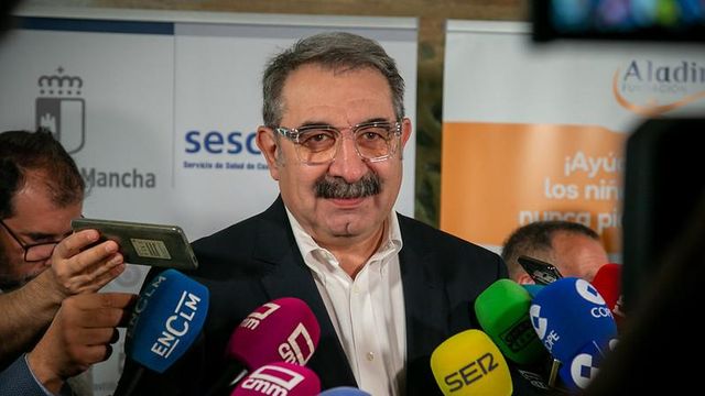 El consejero de Sanidad de Castilla-La Mancha, Jesús Fernández Sanz, este lunes en Toledo.