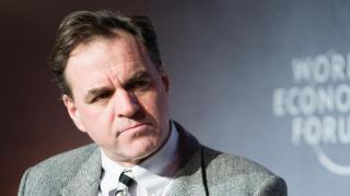 Niall Ferguson, durante una conferencia del World Economic Forum.