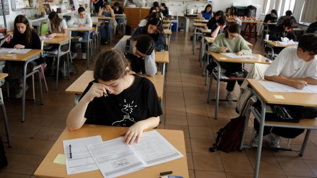 Un grupo de alumnos de Secundaria en un aula.