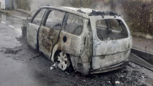 Coche calcinado