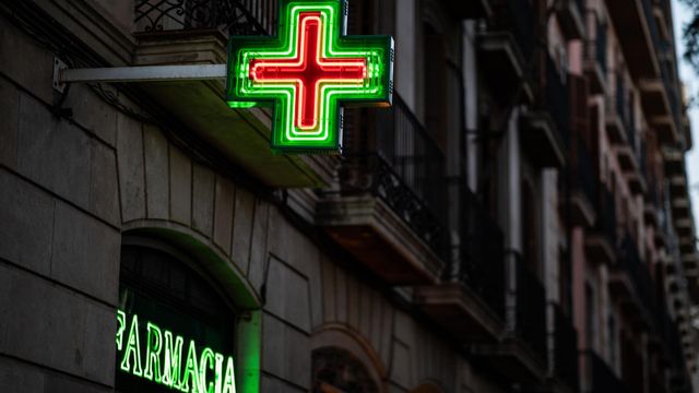 Imagen de archivo de una farmacia.