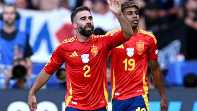 Dani Carvajal, con la Selección en la Eurocopa
