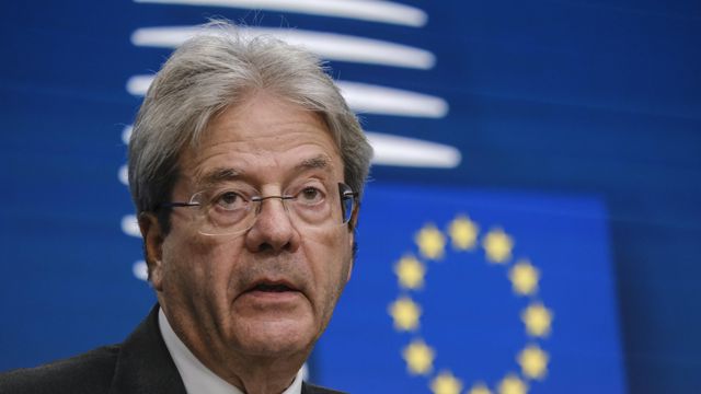 El comisario de Asuntos Económicos, Paolo Gentiloni
