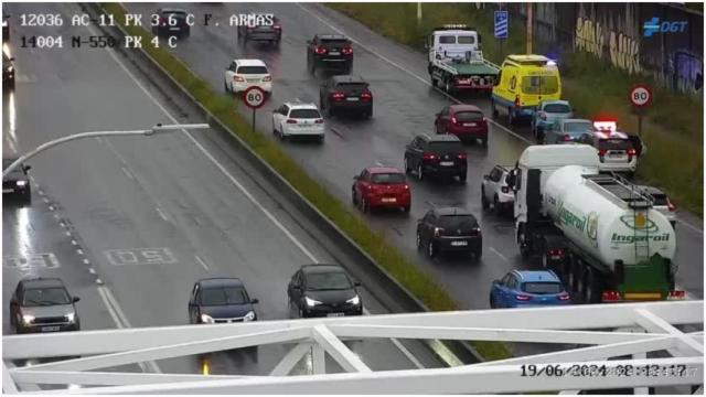 Accidente en Alfonso Molina a la altura de Pedralonga