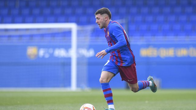El centrocampista Antonio Aranda en su etapa en el Barça.