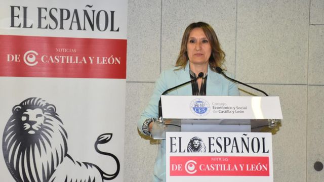 La consejera de Educación, Rocío Lucas, en el foro  'Año Cajal: ciencia y tecnología en Castilla y León', organizado por EL ESPAÑOL Noticias de Castilla y León