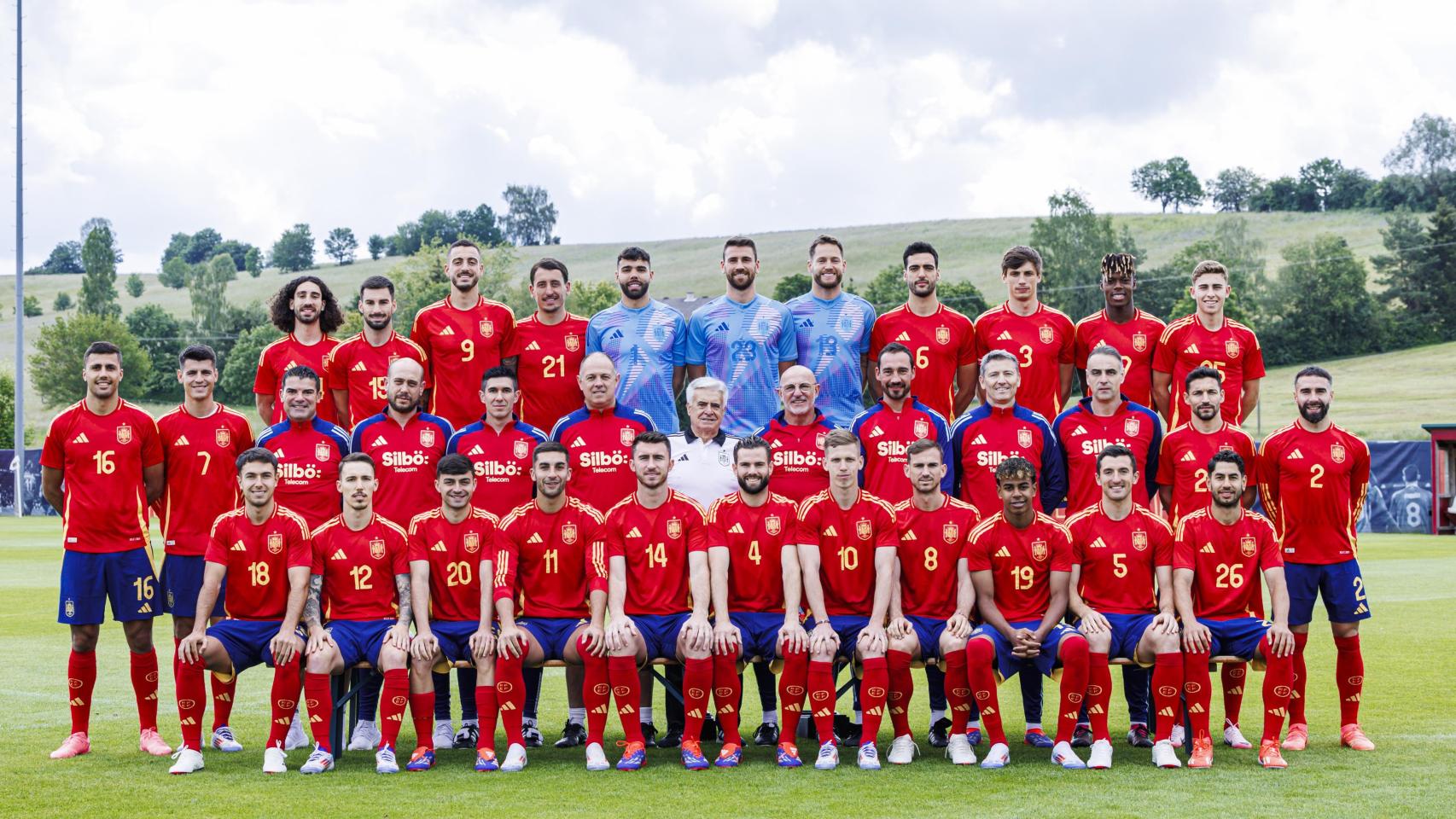 Foto oficial de la selección española de fútbol para la Eurocopa 2024