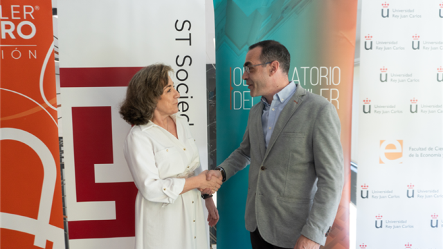 Consuelo Villanueva, Directora de Instituciones y Grandes Cuentas de Sociedad de Tasación y Alberto Alonso, Coordinador del Observatorio del Alquiler.