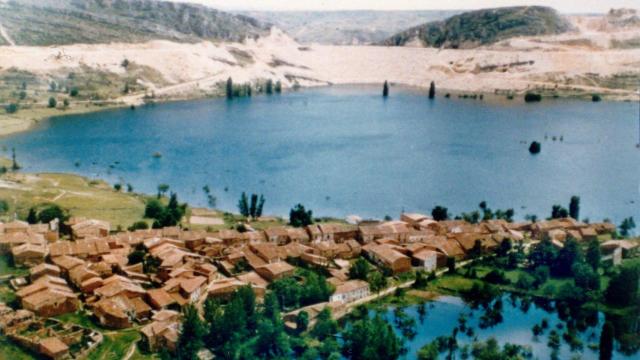 Fotografía aérea del municipio días antes de la inundación.