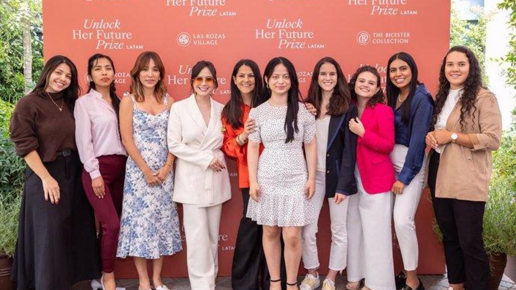 Las finalistas del evento Unlock her future organizado por The bicester collection