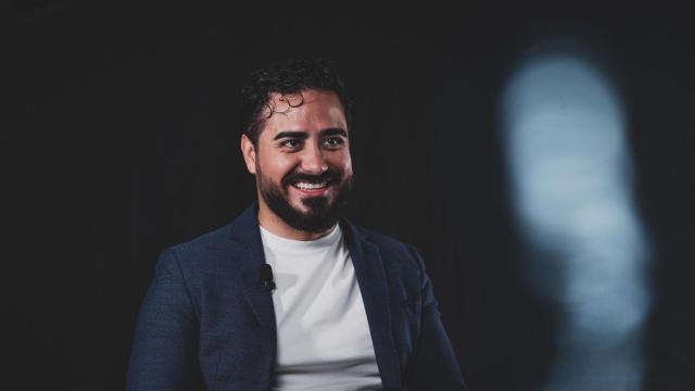 Alvise Pérez, durante una entrevista con EL ESPAÑOL.