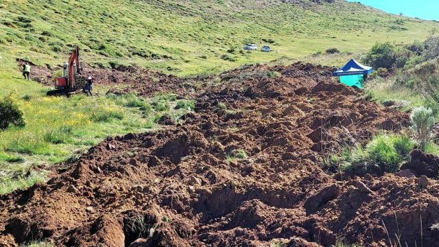 Terreno de la exhumación