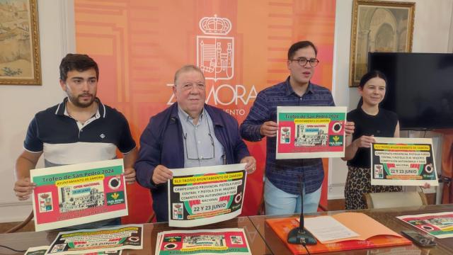 Pablo Novo en la presentación de los trofeos del Ayuntamiento de Zamora y San Pedro