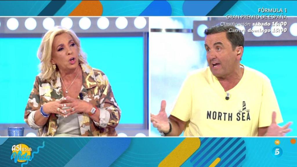 Carmen Borrego responde a Antonio Montero en 'Así es la vida'.
