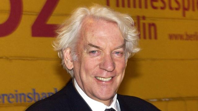 Donald Sutherland, en el Festival de Berlín en 2001. Foto: Europa Press