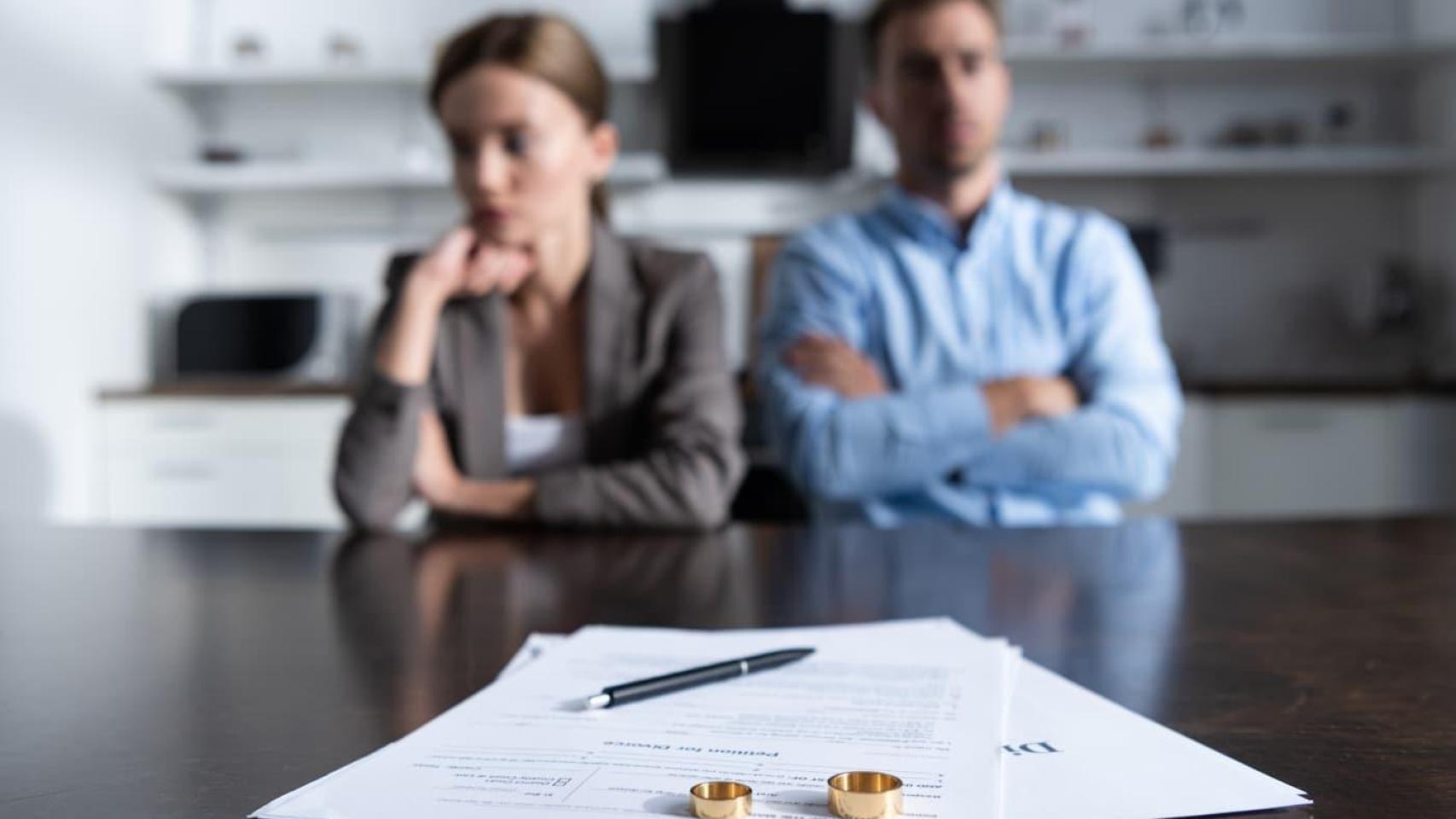 Imagen de un divorcio.