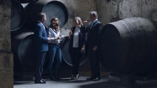 De izquierda a derecha, Fernando Terry Osborne, Carla Terry Osborne, Rocío Osborne e Ignacio Osborne Cologán, cuatro miembro de la sexta generación de la familia.