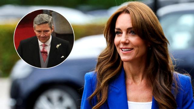 Kate Middleton junto a su progenitor, Michael, en un fotomontaje de EL ESPAÑOL.