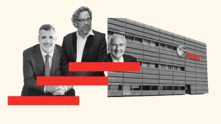 Un montaje de Varela Entrecanales, Utor y Prieto con el edificio de Prisa.