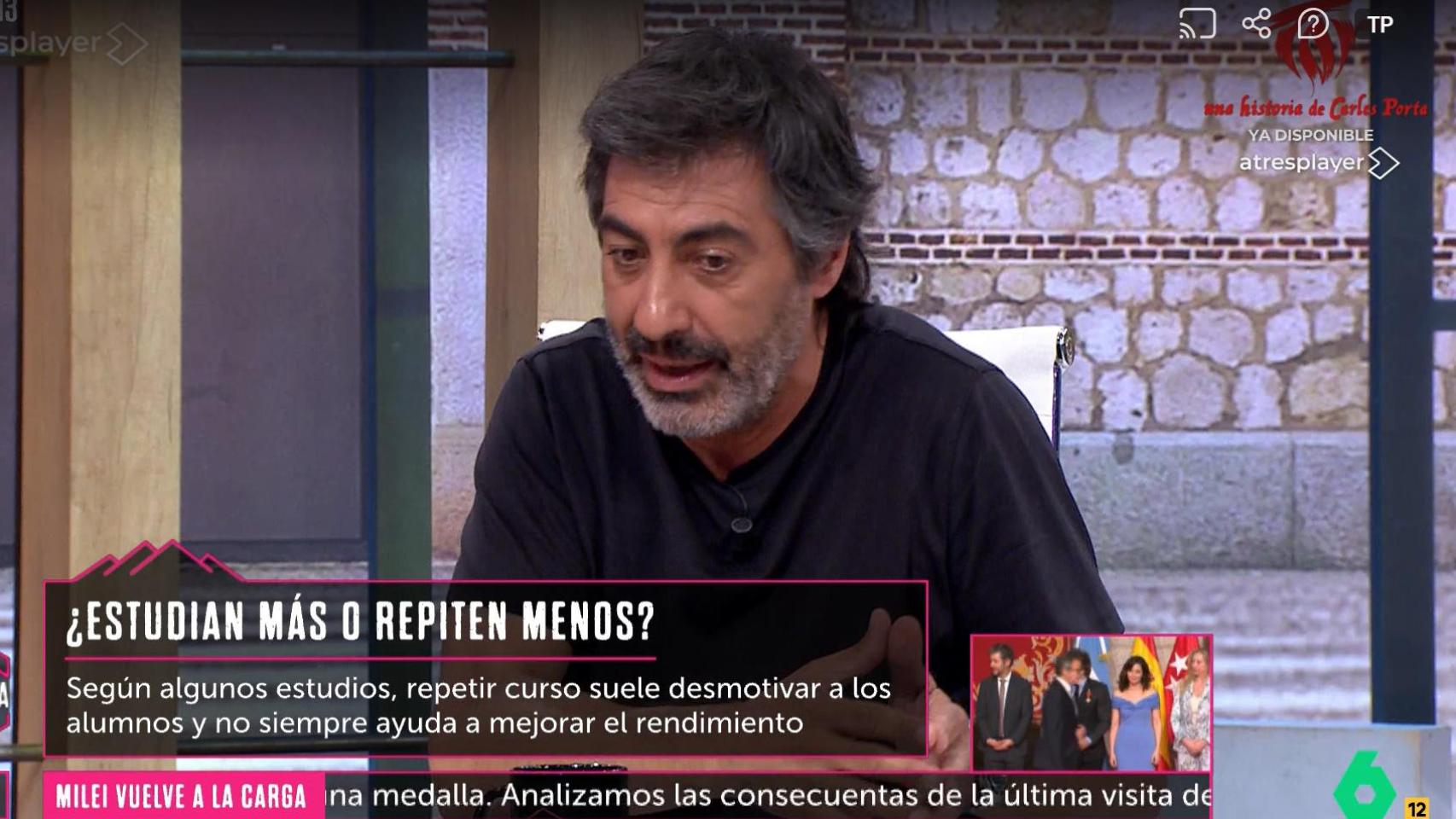 Juan del Val, este domingo en el programa de laSexta 'La Roca'.