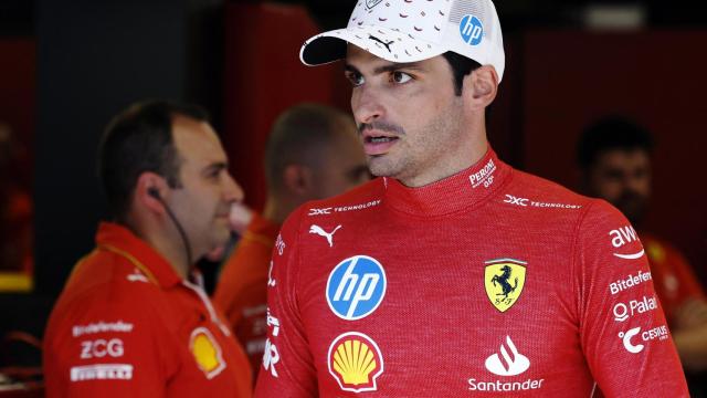 Carlos Sainz durante el GP de España.