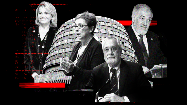 De izquierda a derecha, Inmaculada Montalbán, Carmen Martínez Aguayo, José Antonio Griñán y Cándido Conde-Pumpido.