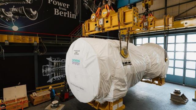 Turbina de clase HL en la planta de turbinas de gas de Berlín de Siemens Energy