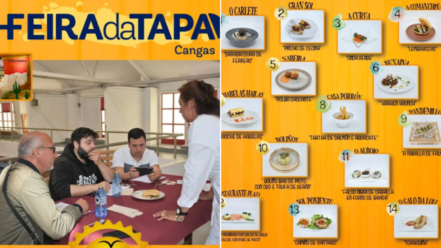 Concursantes de la Feira da Tapa de Cangas 2024.