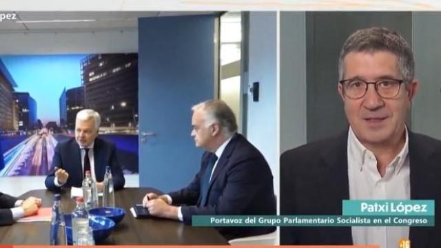 Patxi López este martes en una entrevista en 'La Hora de La 1' en TVE.