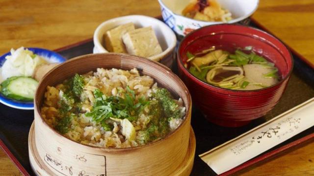 Algunos platos típicos del washoku.