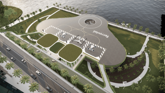 Un vertipuerto de Ferrovial.