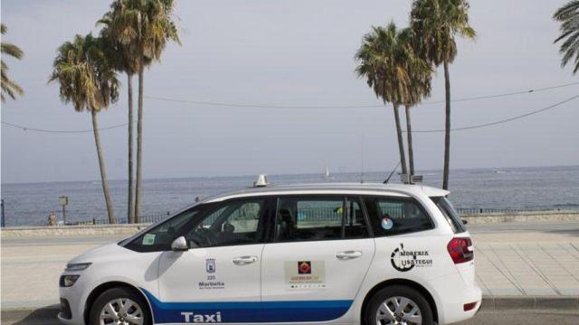 Un taxi de Marbella.