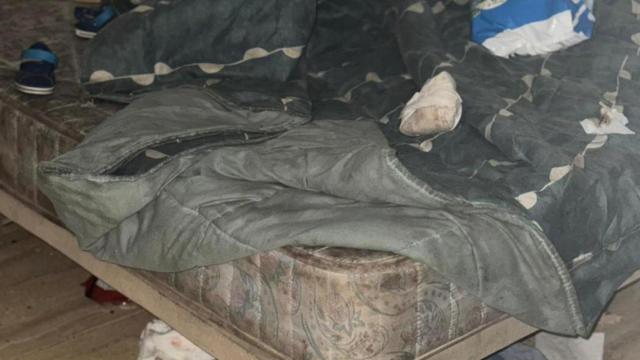 Así estaba el colchón.