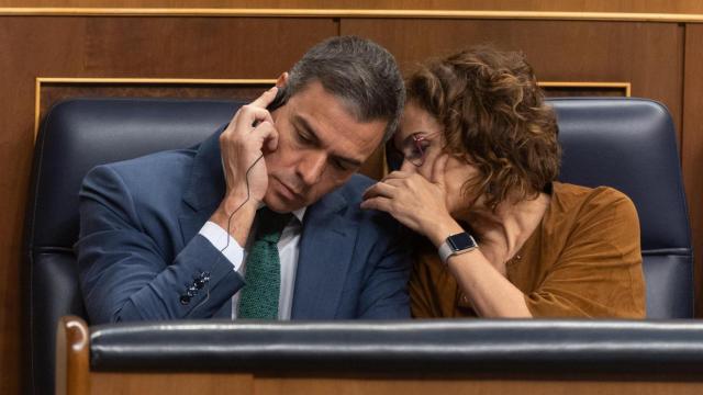 El presidente del Gobierno, Pedro Sánchez, este miércoles en la sesión de control.