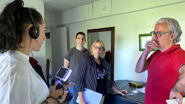 Grabación del material sobre violencia de género en las parejas jóvenes