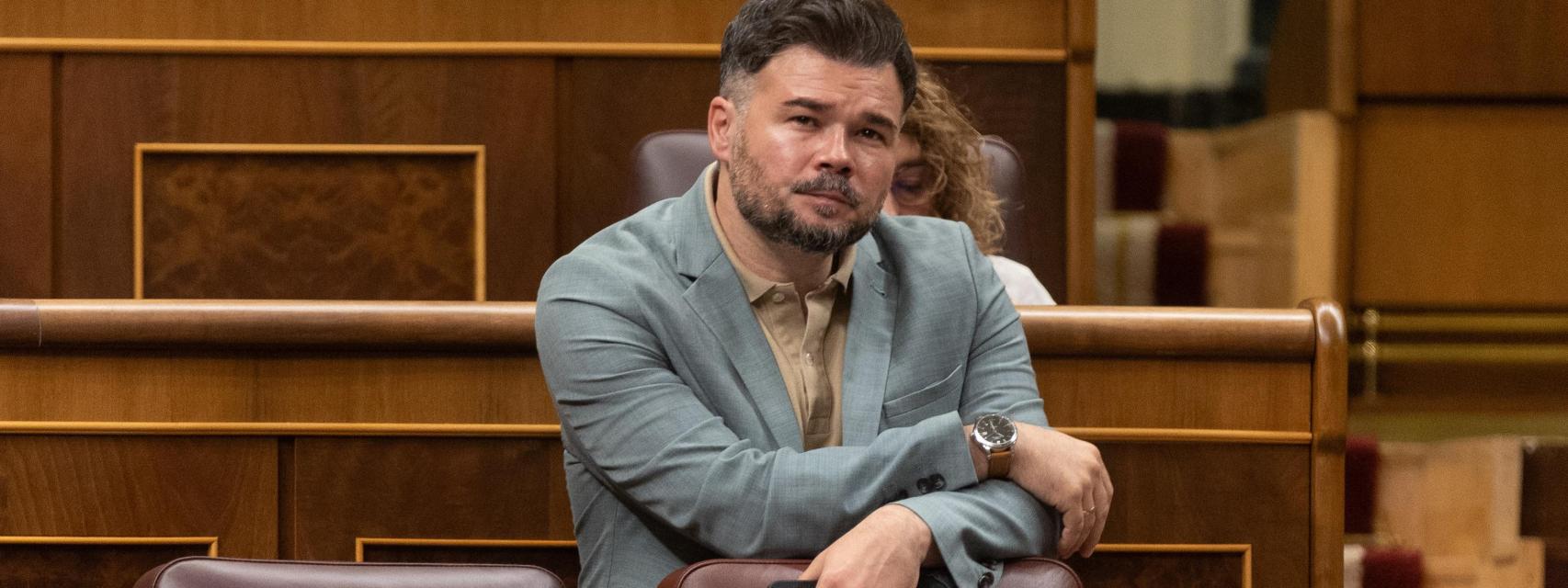 El portavoz de ERC en el Congreso, Gabriel Rufián.